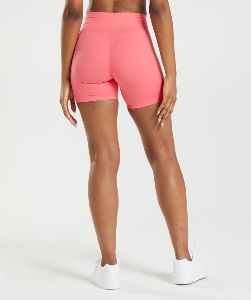 Women's Gymshark Whitney Mesh Shorts Pink | NZ 1OLAGT